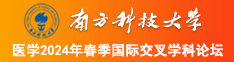 千里送屄插影院南方科技大学医学2024年春季国际交叉学科论坛